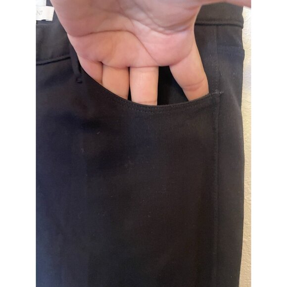 J. Crew The Gigi Pant Black Faux Leather Patches Skinny Pants Women's‎ Size 10 - Picture 9 of 10